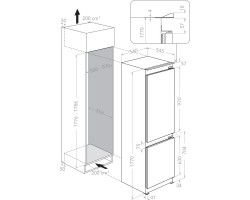 Встраиваемый холодильник KitchenAid KC18 T632 SP