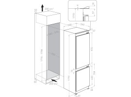 Встраиваемый холодильник KitchenAid KC18 T632 SP